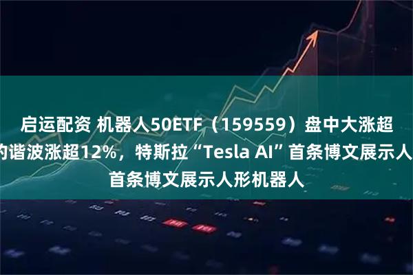 启运配资 机器人50ETF（159559）盘中大涨超4%！绿的谐波涨超12%，特斯拉“Tesla AI”首条博文展示人形机器人